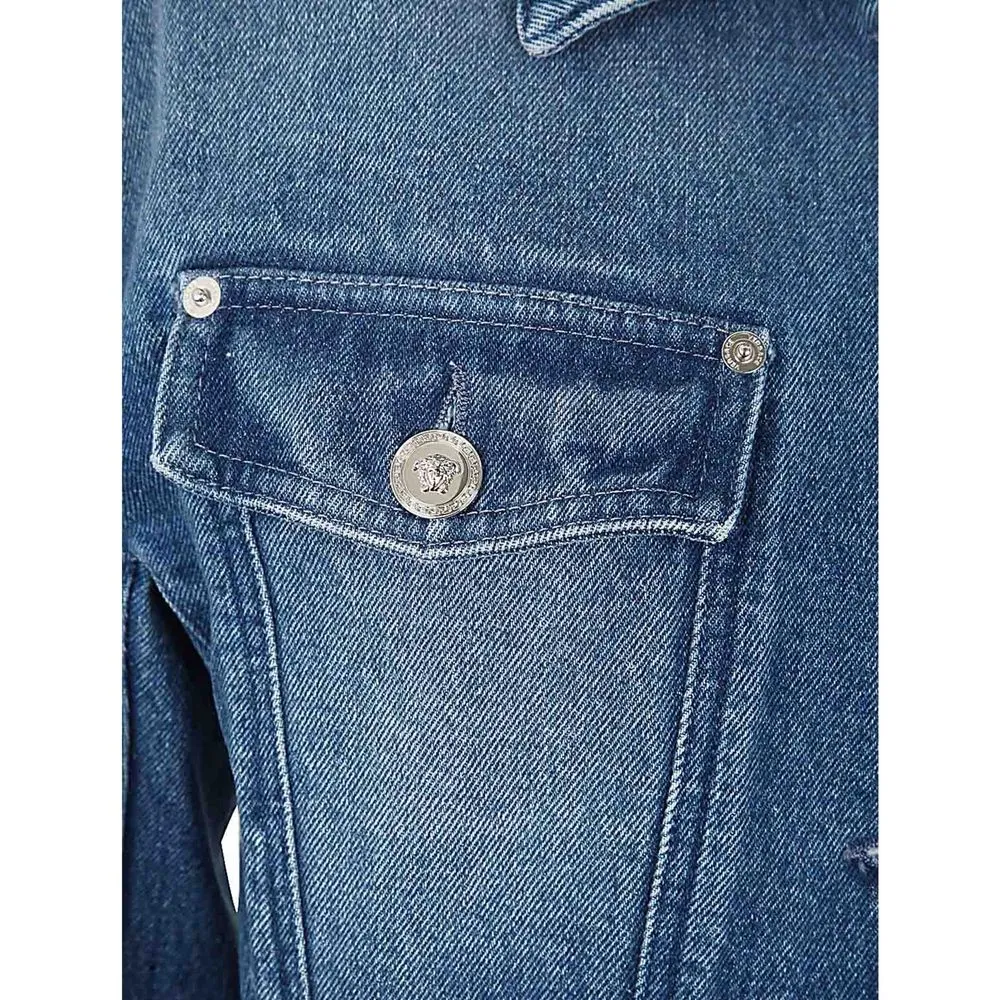 Blue Cotton Denim Jacket sold by Lord & Taylor product image thumbnail 4
