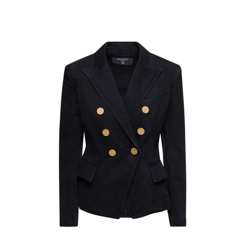 Black Cotton Blazer sold by Lord & Taylor