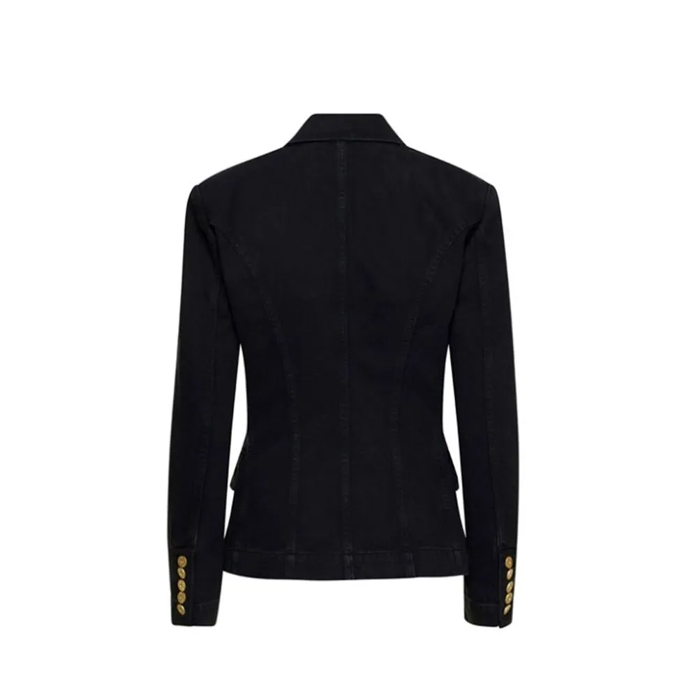 Black Cotton Blazer sold by Lord & Taylor product image thumbnail 2