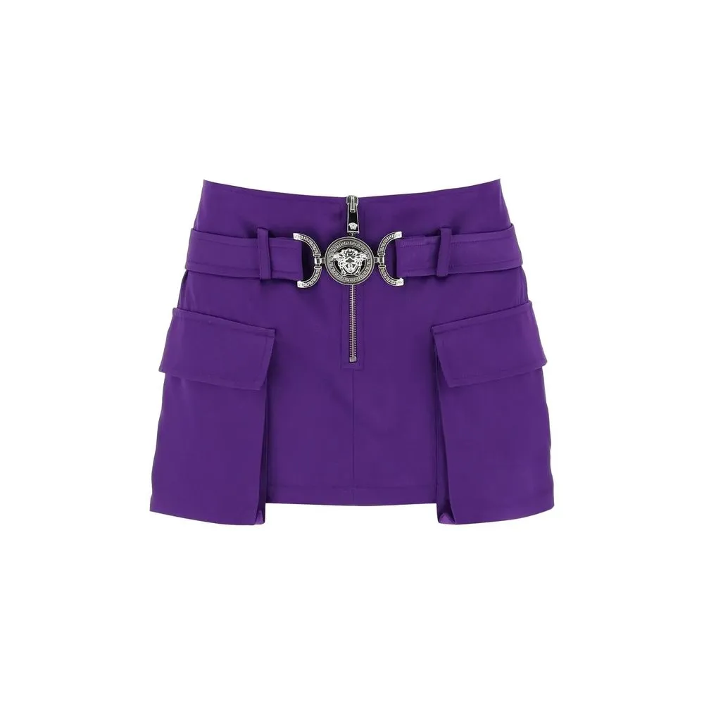 Purple Viscose Mini Skirt sold by Lord & Taylor