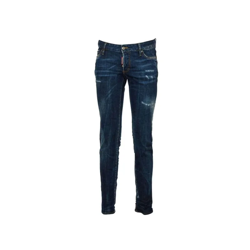Blue Cotton Skinny Jeans made by Lord & Taylor