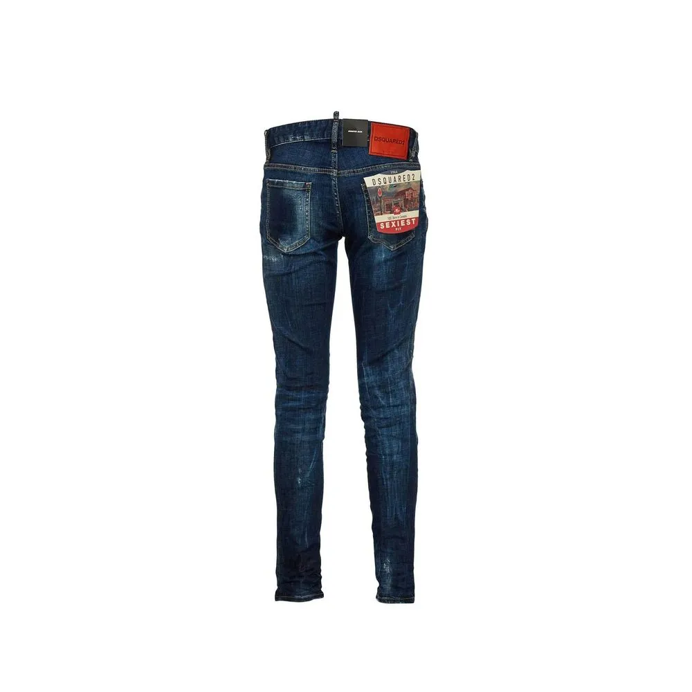 Blue Cotton Skinny Jeans sold by Lord & Taylor product image thumbnail 2