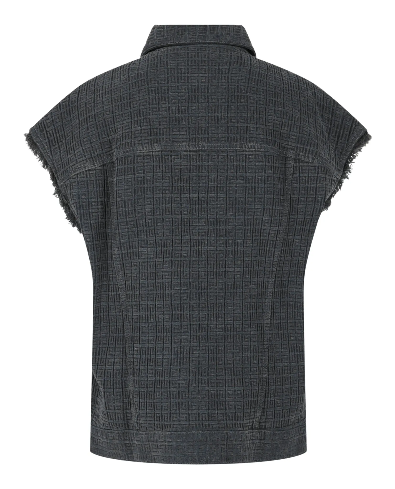 Oversized 4G Denim Vest sold by Lord & Taylor product image thumbnail 2