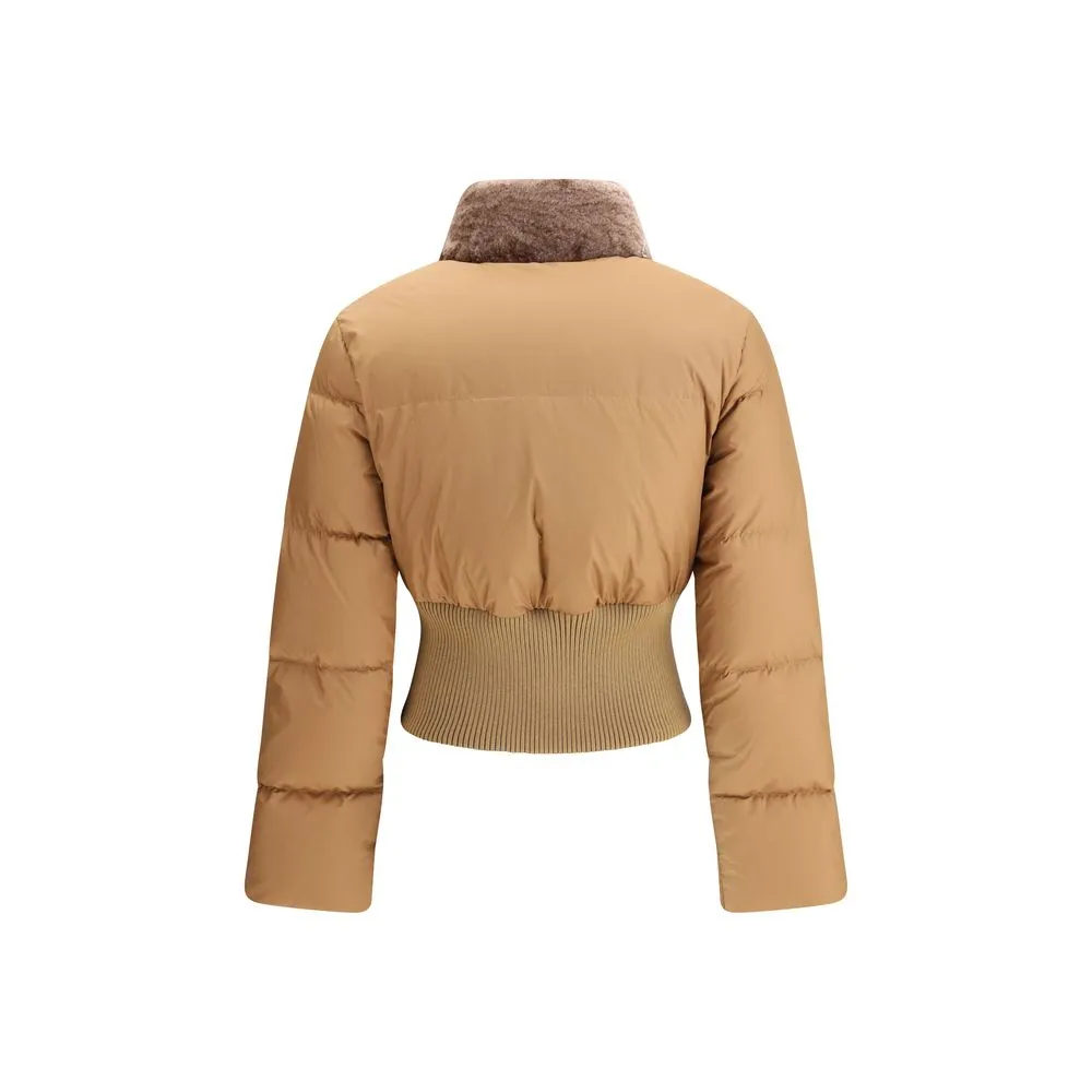 Cropped Down Jacket with Shearling lining sold by Lord & Taylor product image thumbnail 2