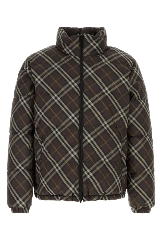 PRINTED POLYESTER REVERSIBLE SNOWDON DOWN JACKET made by Burberry