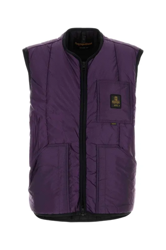 PURPLE NYLON TWINGO SLEEVELESS JACKET sold by Lord & Taylor