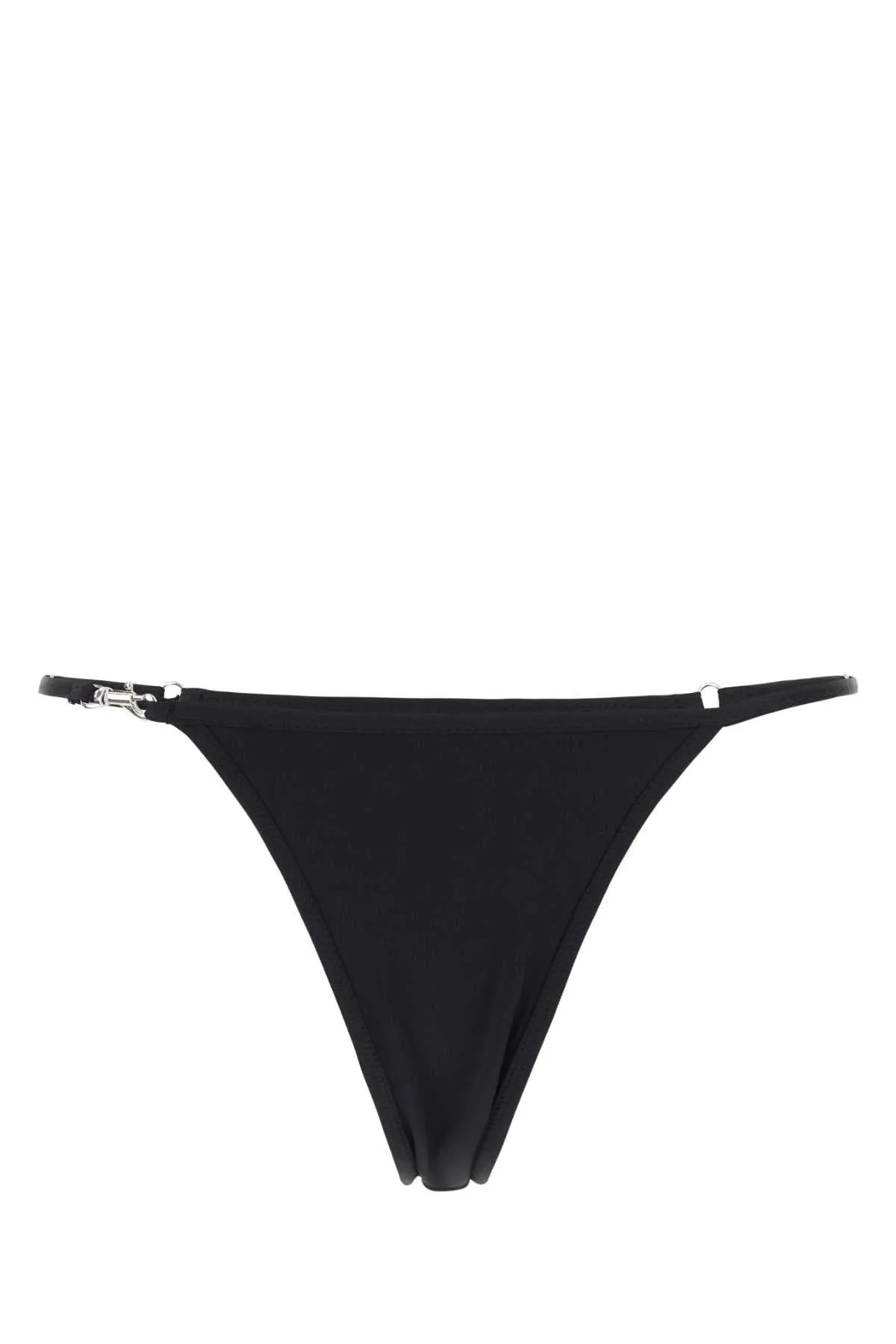 BLACK STRETCH NYLON CAROLINA SWIMMING THONG sold by Lord & Taylor