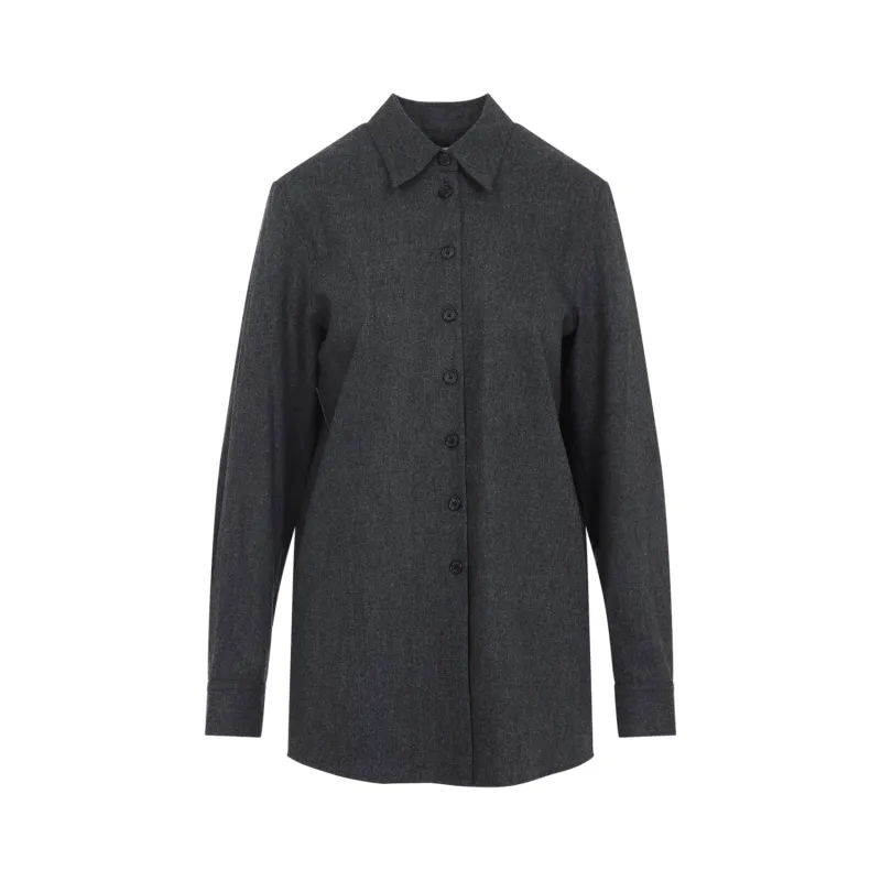 GREY WOOL BLEND AURYN SHIRT sold by Lord & Taylor