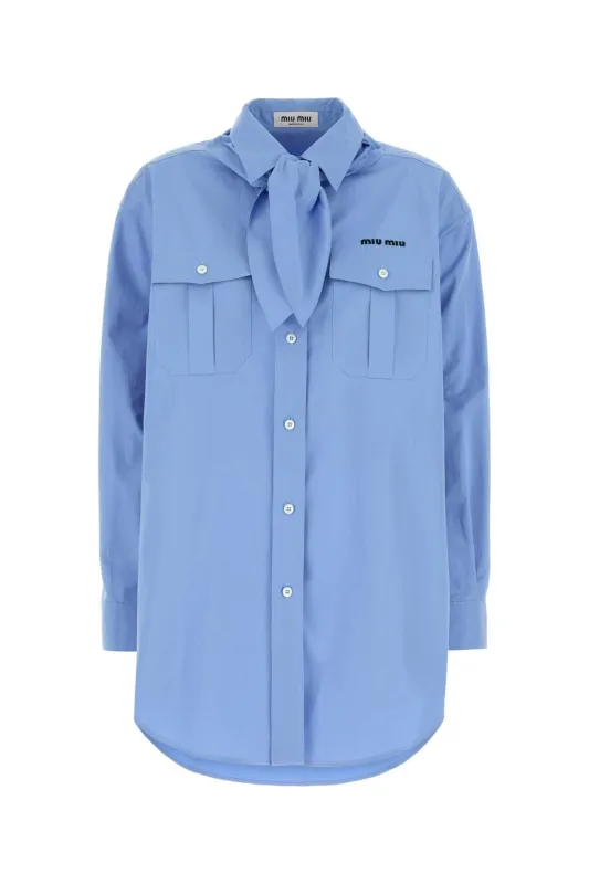 CERULEAN BLUE POPLIN SHIRT sold by Lord & Taylor