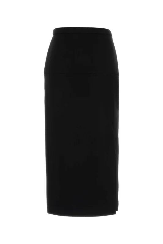 BLACK WOOL SKIRT sold by Lord & Taylor