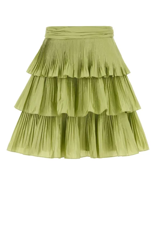 ACID GREEN TAFFETA MINI SKIRT sold by Lord & Taylor