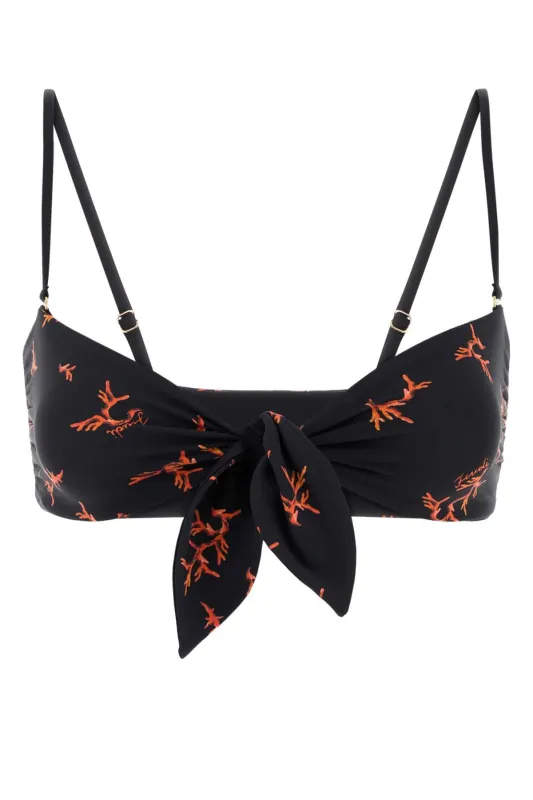 PRINTED STRETCH NYLON BIKINI TOP sold by Lord & Taylor