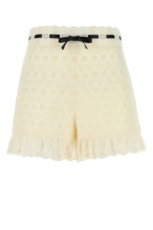 IVORY LACE SHORTS made by Valentino Garavani