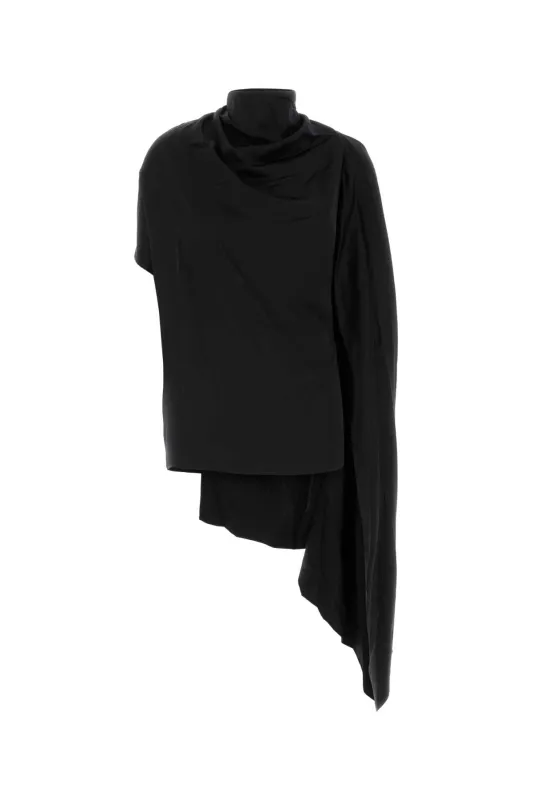 BLACK SATIN TOP sold by Lord & Taylor