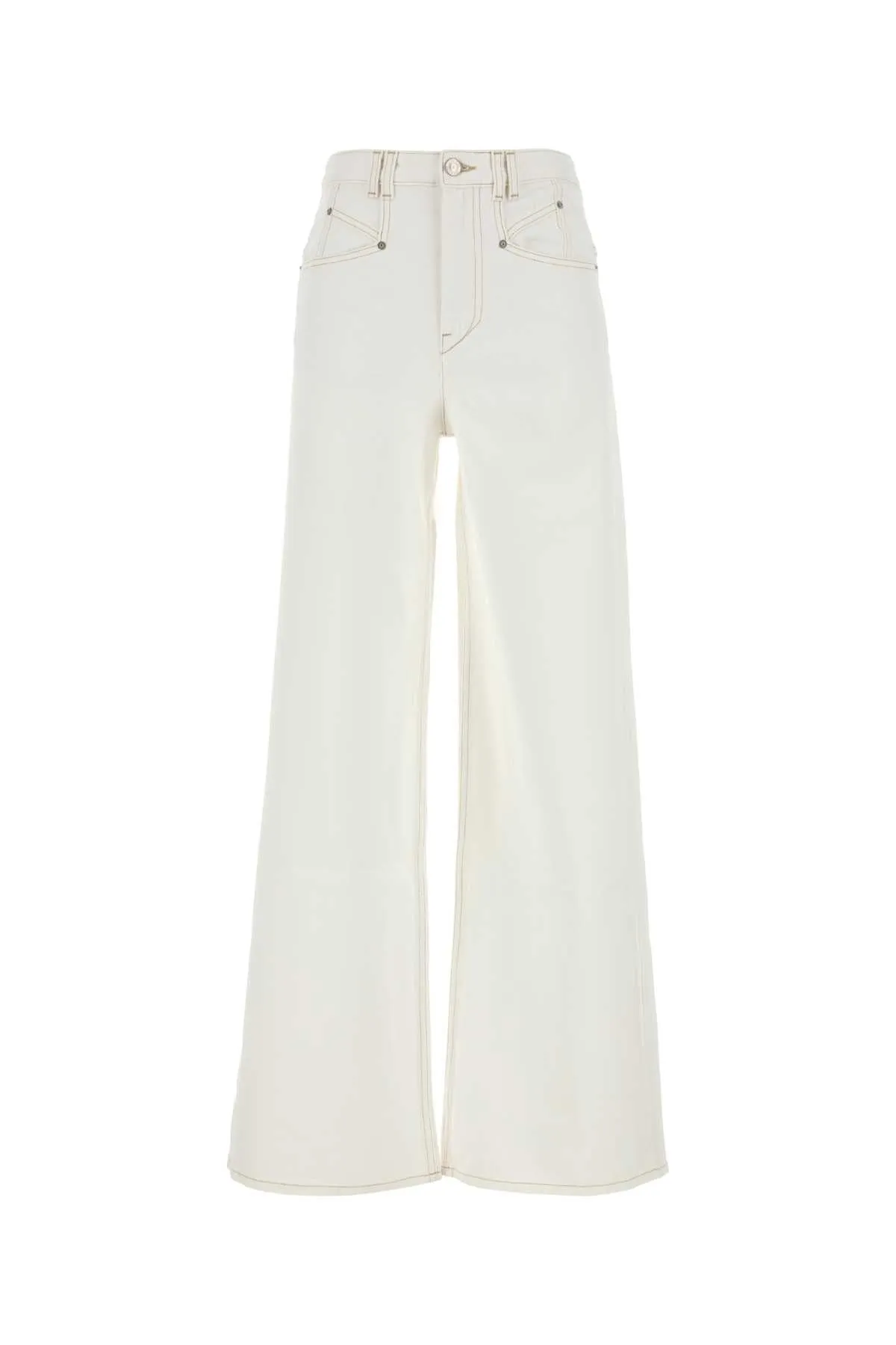 WHITE DENIM LEMONY FLARED LEG JEANS sold by Lord & Taylor
