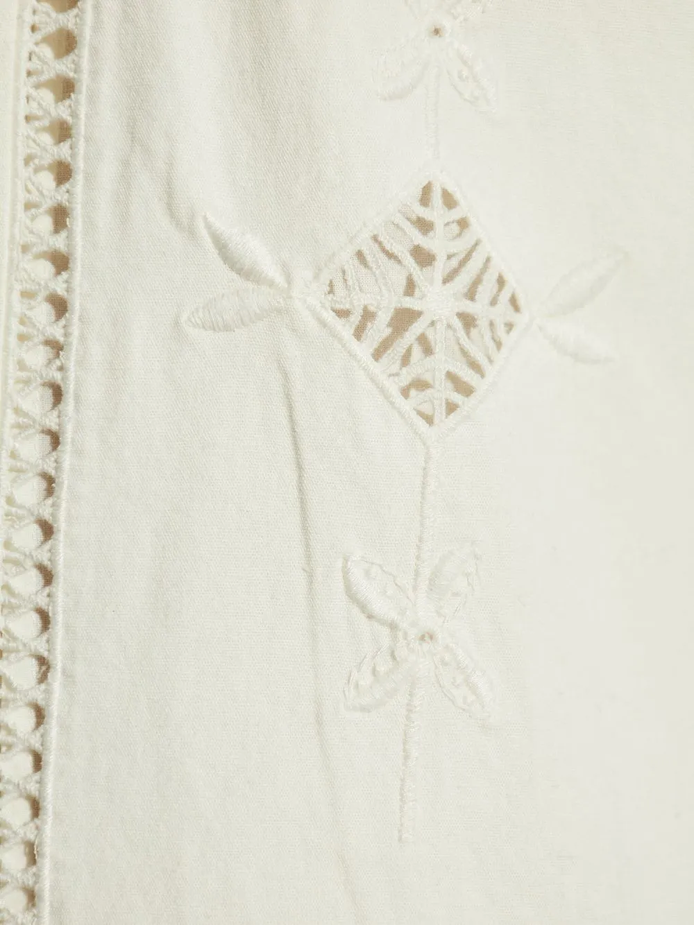 WHITE COTTON SANDALS MINI SKIRT sold by Lord & Taylor product image thumbnail 3