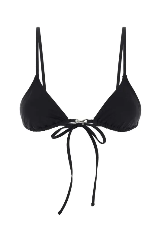 BLACK STRETCH NYLON CAROLINA BIKINI TOP sold by Lord & Taylor