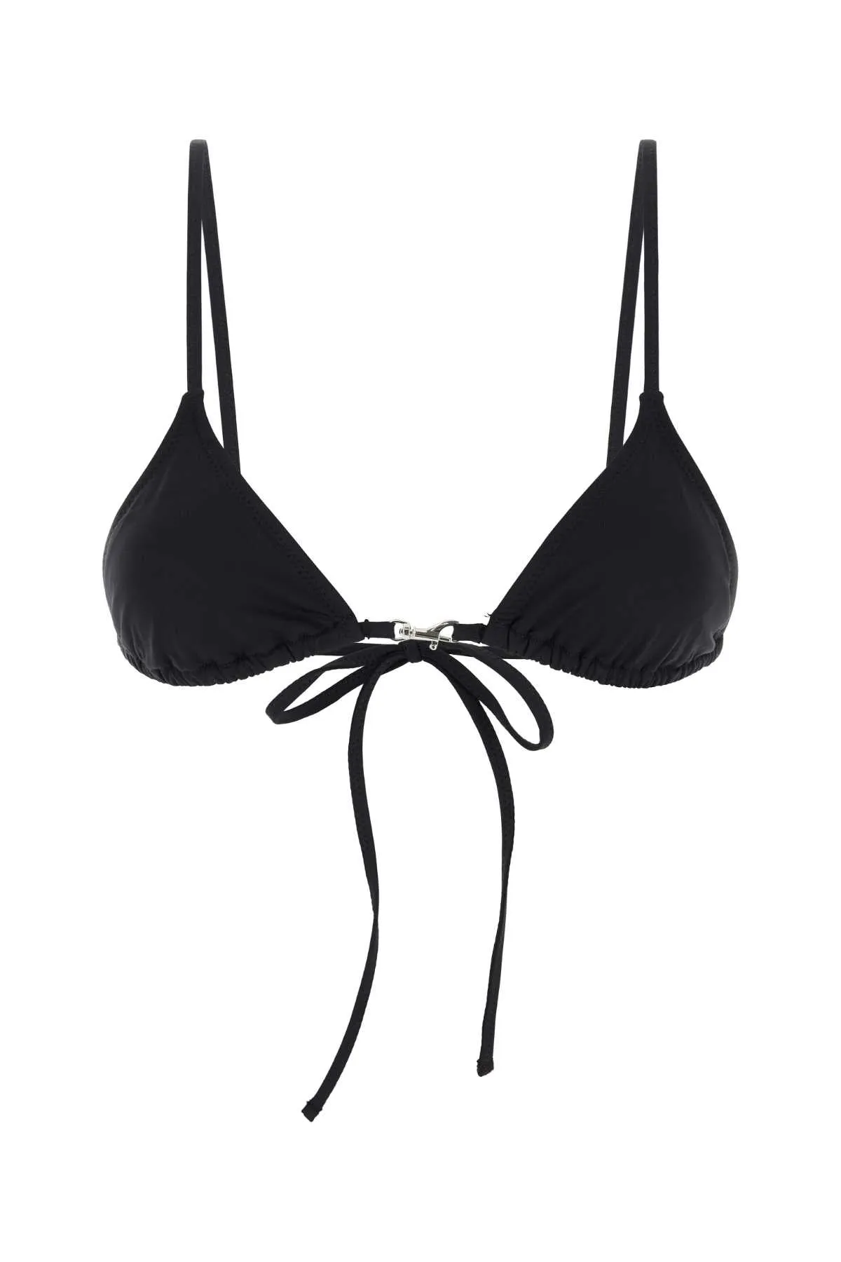 BLACK STRETCH NYLON CAROLINA BIKINI TOP sold by Lord & Taylor