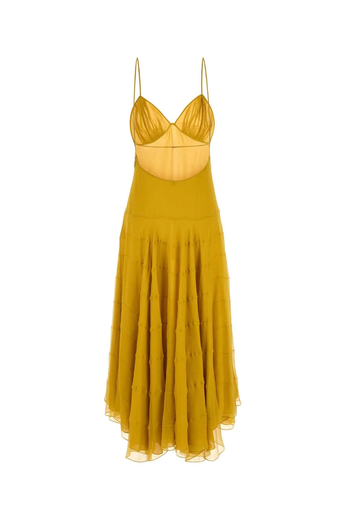 YELLOW CREPE DRESS sold by Lord & Taylor product image thumbnail 2