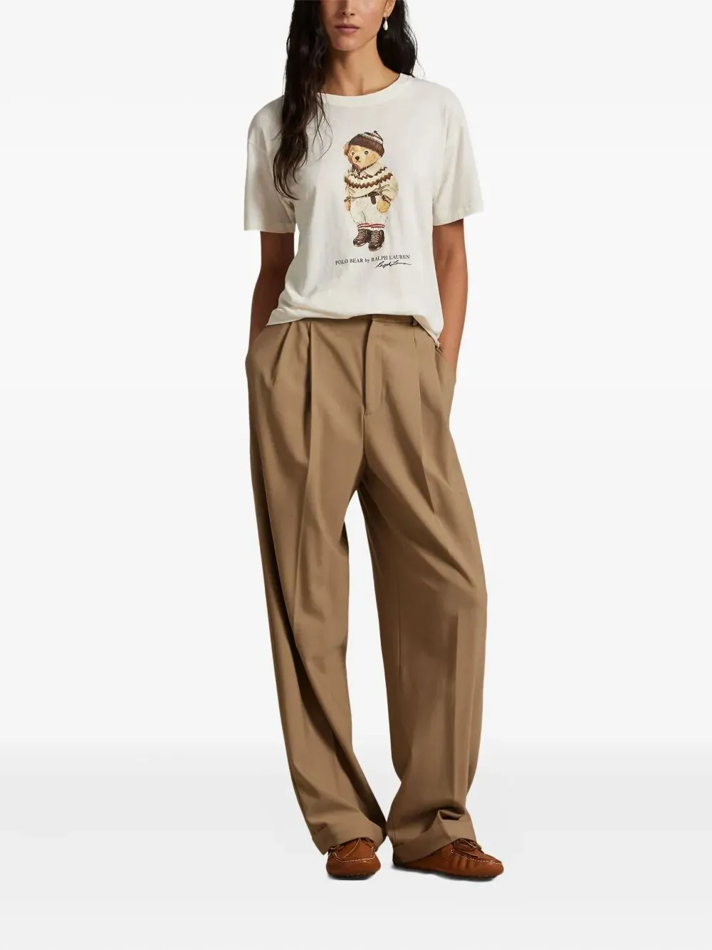 IVORY COTTON T-SHIRT sold by Lord & Taylor product image thumbnail 2