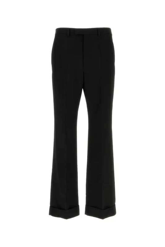 BLACK WOOL PANT made by Valentino Garavani