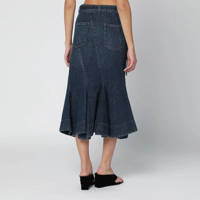 ASYMMETRIC BLUE DENIM SKIRT sold by Lord & Taylor product image thumbnail 2