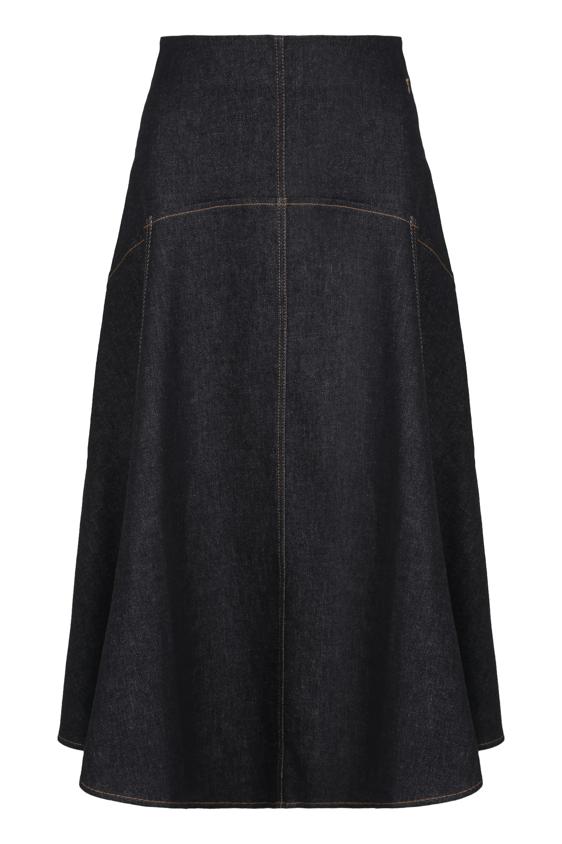 FLARED DENIM SKIRT “LA JUPE TRIANGLE DE-NÎMES” sold by Lord & Taylor