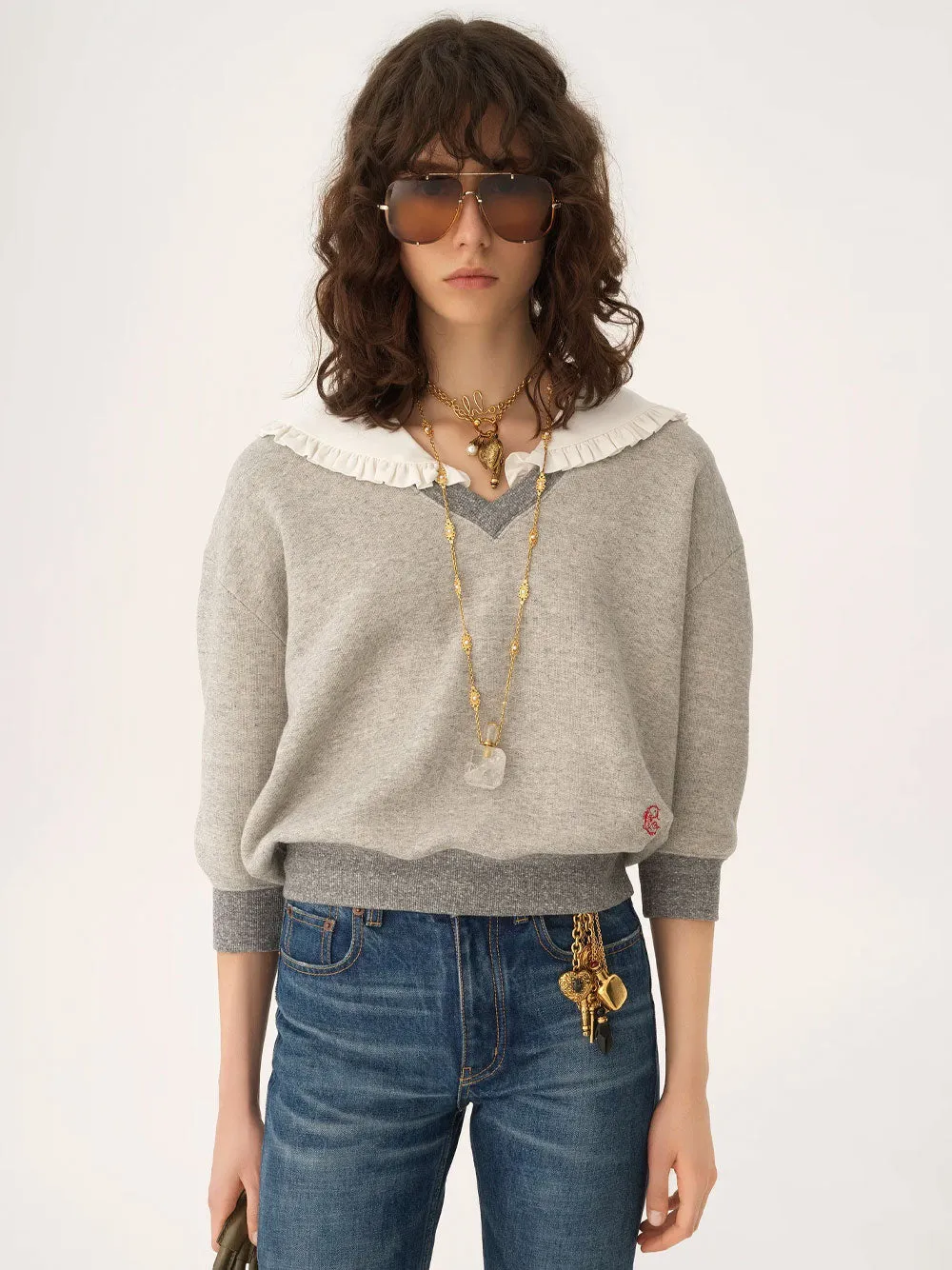 SWEATSHIRT IN COTTON BLEND sold by Lord & Taylor product image thumbnail 2