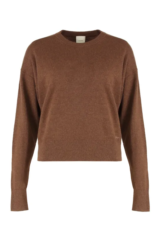 CASHMERE CREW NECK SWEATER made by Calvin Klein