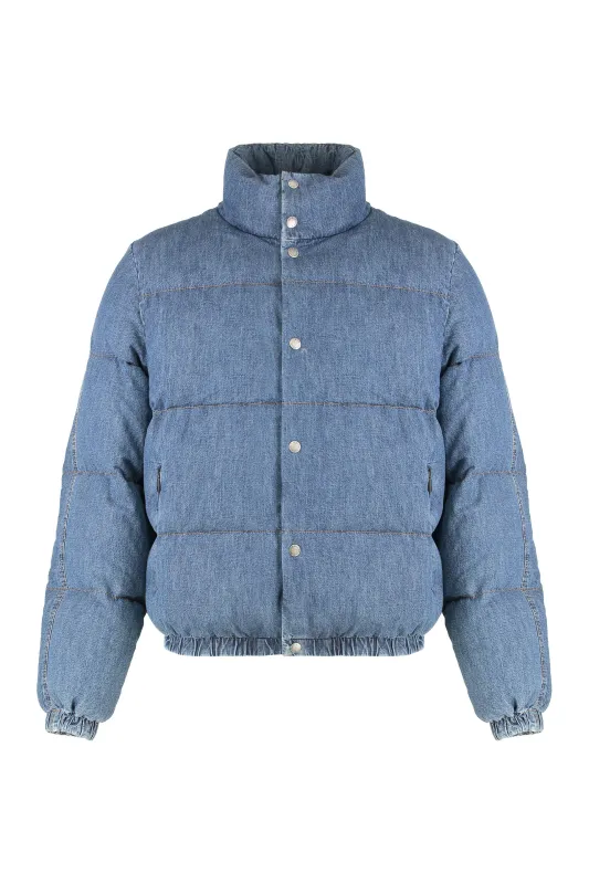 PUFFER JACKET IN DENIM sold by Lord & Taylor
