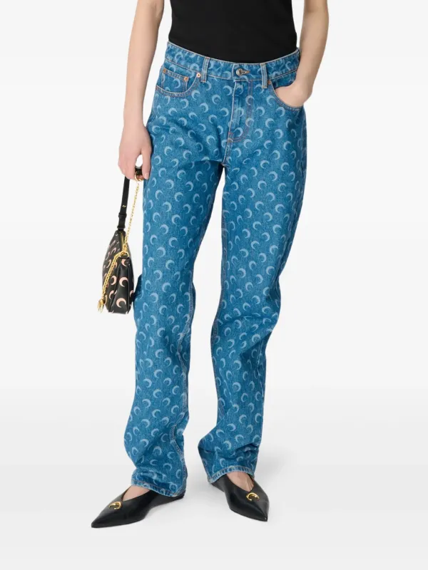 MOON DENIM COTTON JEANS made by Marine Serre