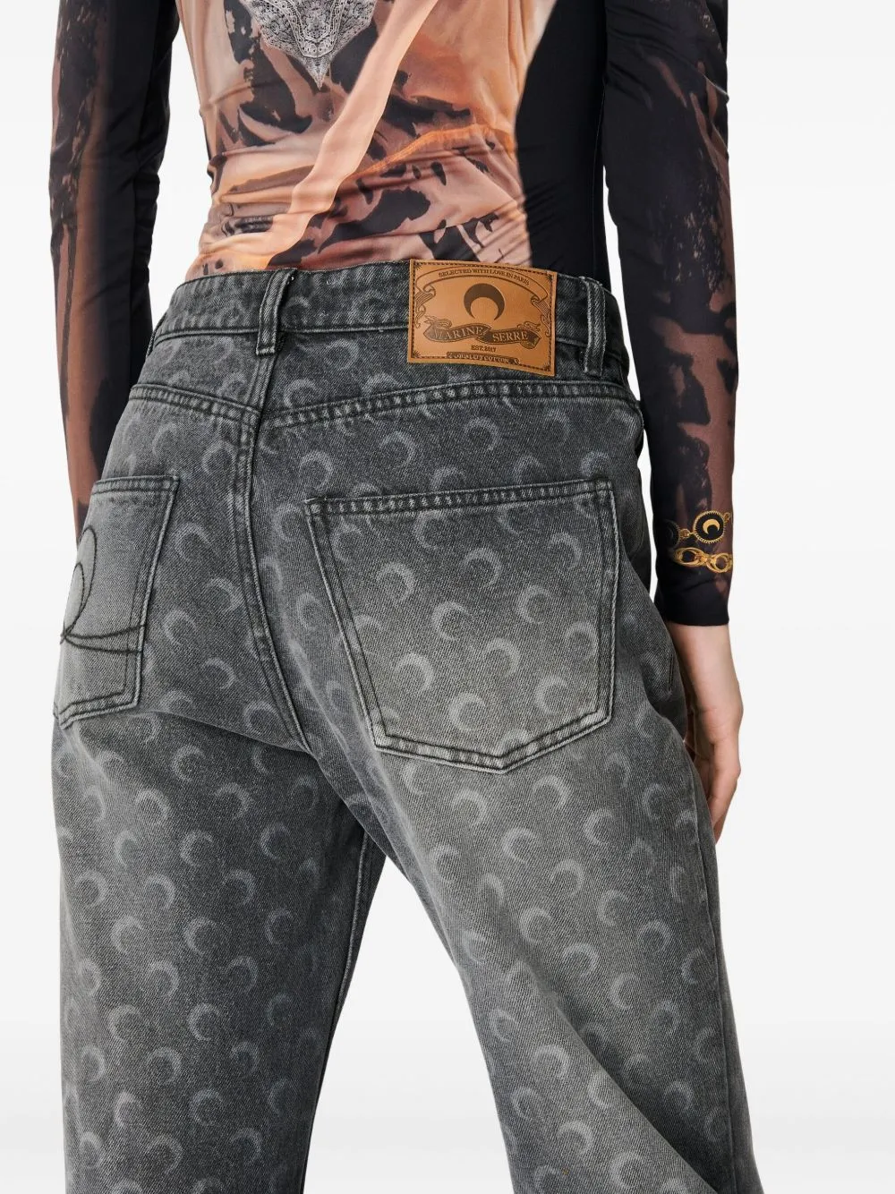 MOON DENIM COTTON JEANS sold by Lord & Taylor product image thumbnail 4