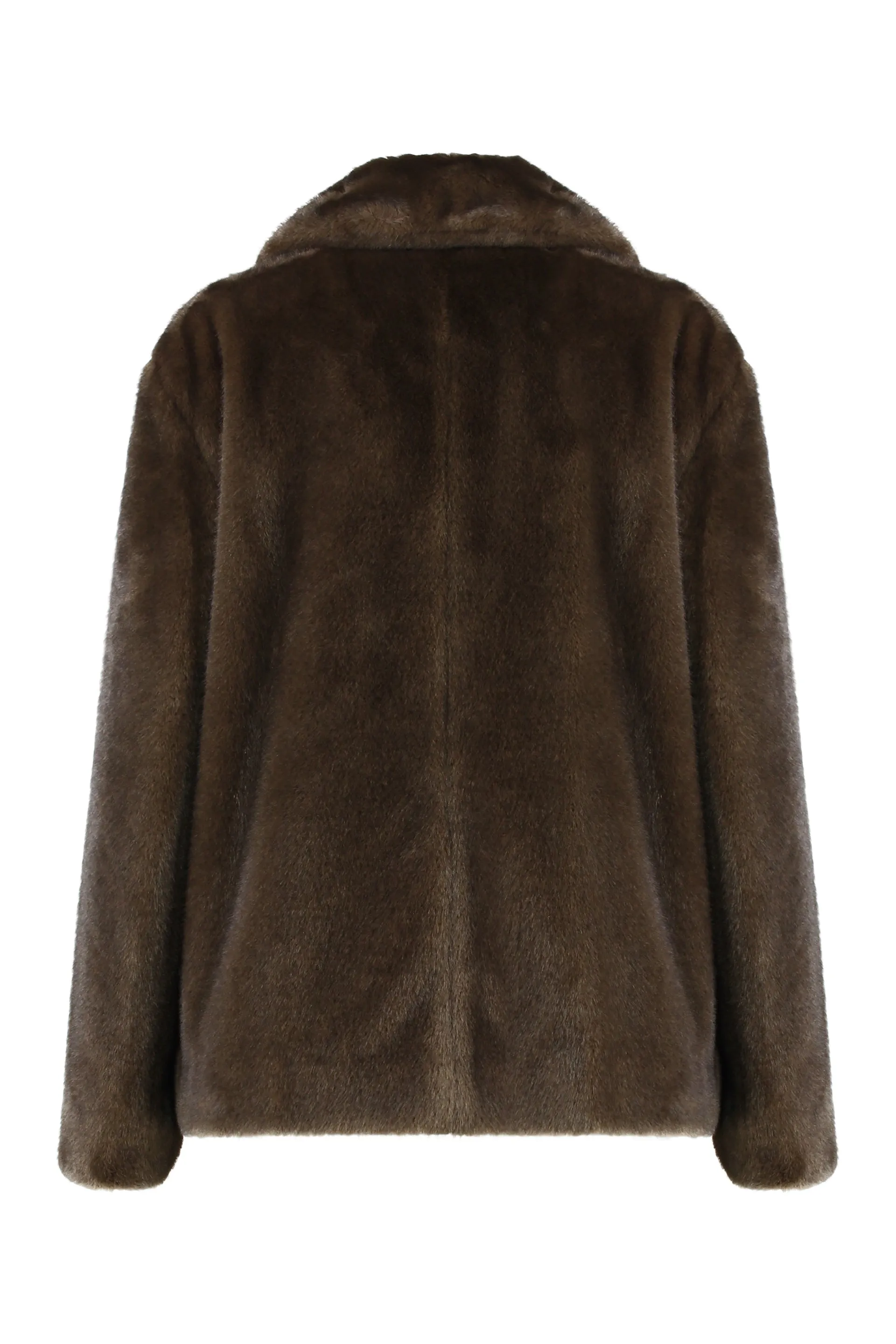 DOUBLE-BREASTED JACKET IN ECO-FUR sold by Lord & Taylor product image thumbnail 2