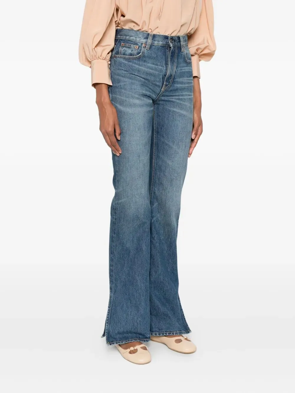 BLUE JEANS WITH SLITS sold by Lord & Taylor product image thumbnail 2