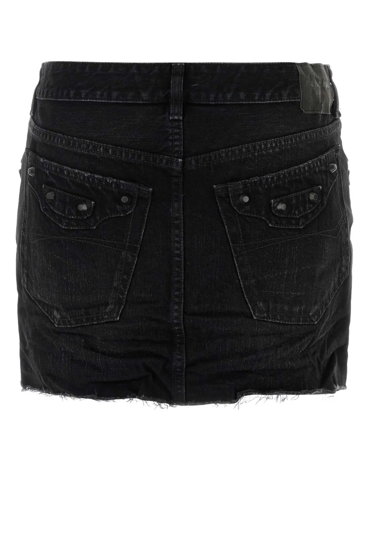 WASHED BLACK CITY MINI DENIM SKIRT sold by Lord & Taylor product image thumbnail 2