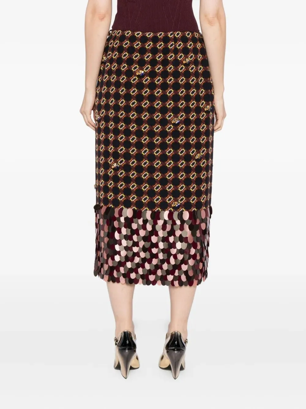 SCOTTA EMBROIDERED MIDI SKIRT sold by Lord & Taylor product image thumbnail 4