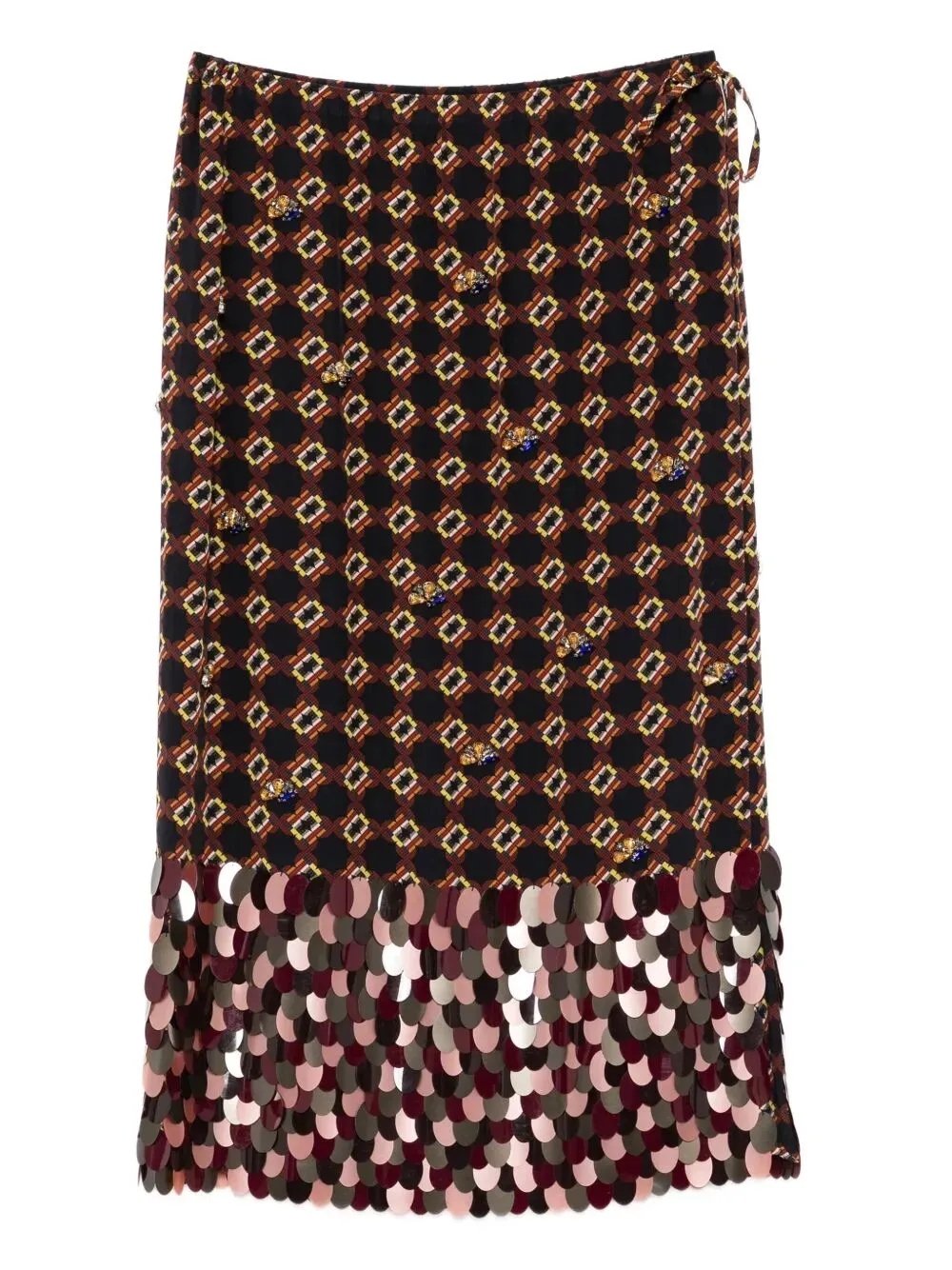 SCOTTA EMBROIDERED MIDI SKIRT sold by Lord & Taylor