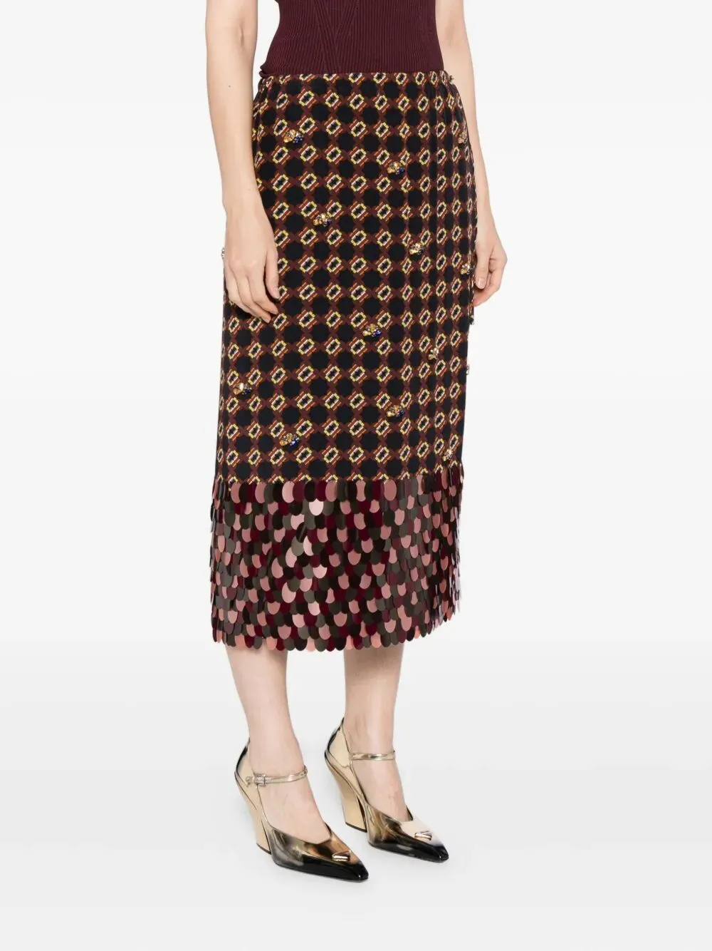 SCOTTA EMBROIDERED MIDI SKIRT sold by Lord & Taylor product image thumbnail 3