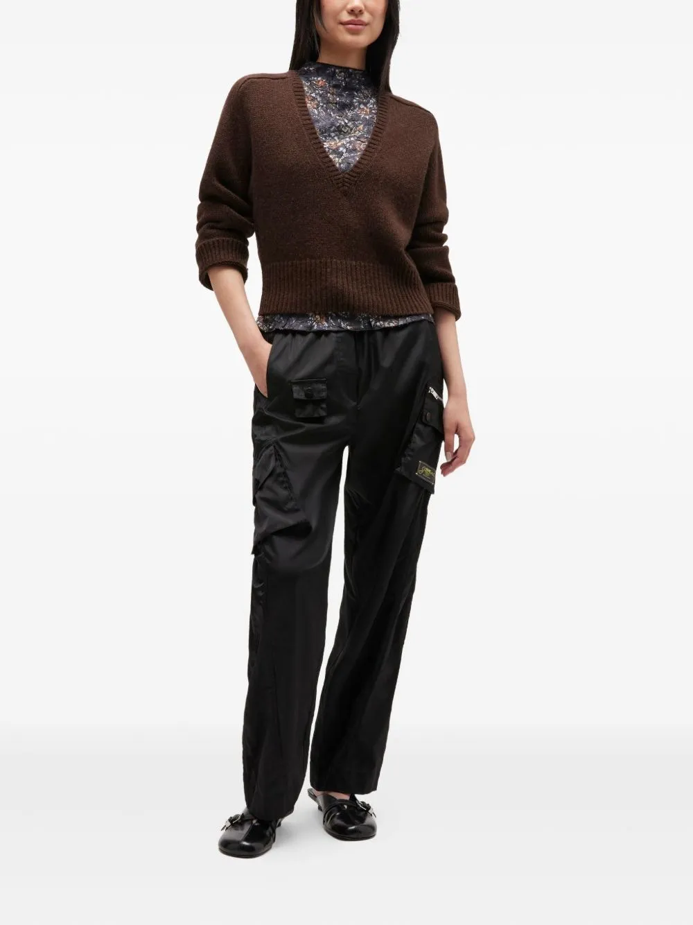 CHOCOLATE V-NECK SWEATER sold by Lord & Taylor product image thumbnail 4