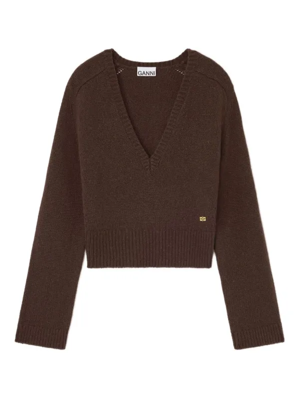 CHOCOLATE V-NECK SWEATER sold by Lord & Taylor