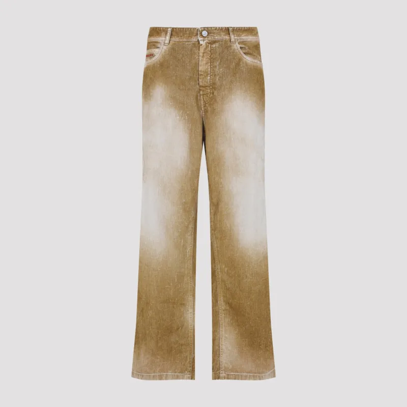 BROWN COTTON WASHED JEANS made by Marni