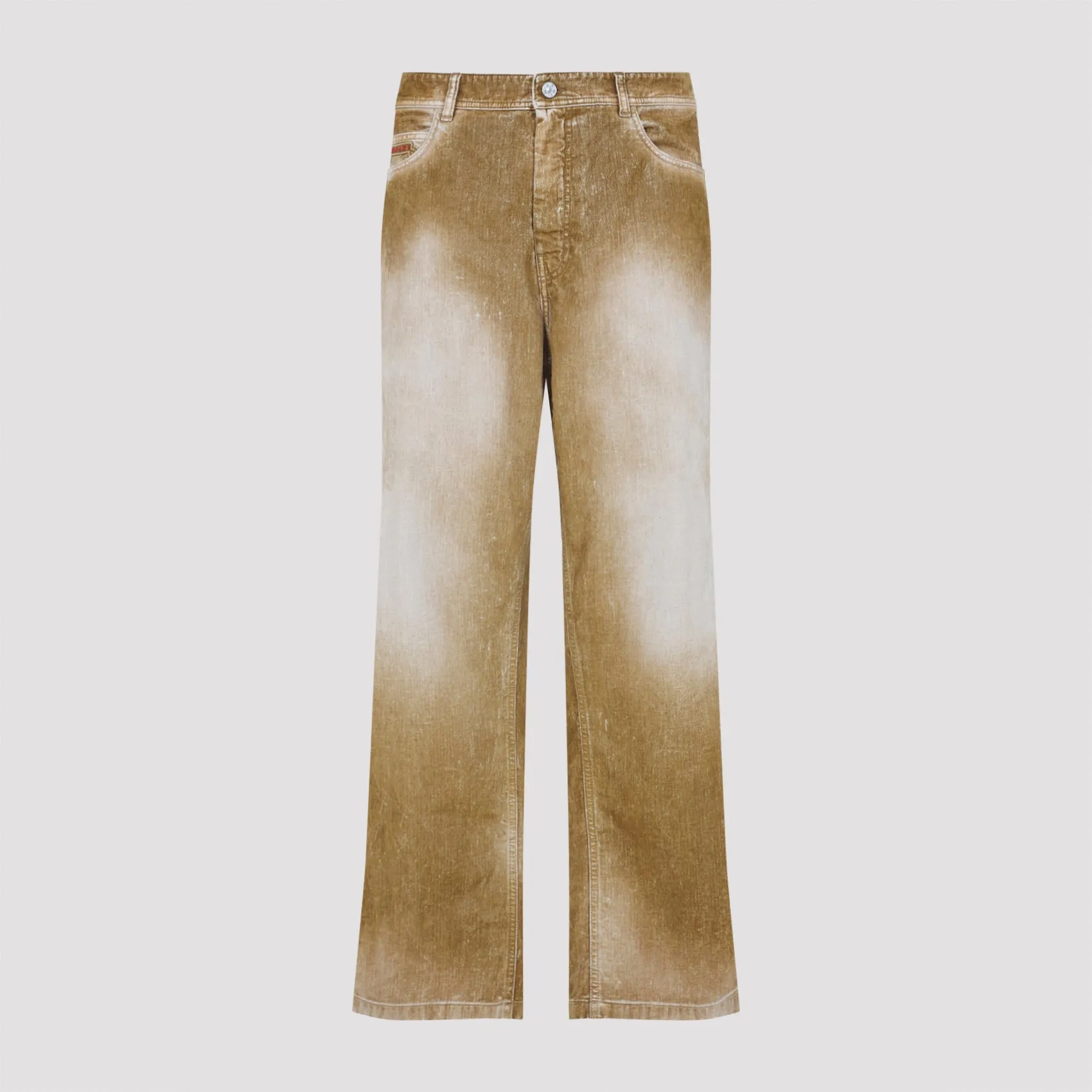 BROWN COTTON WASHED JEANS sold by Lord & Taylor