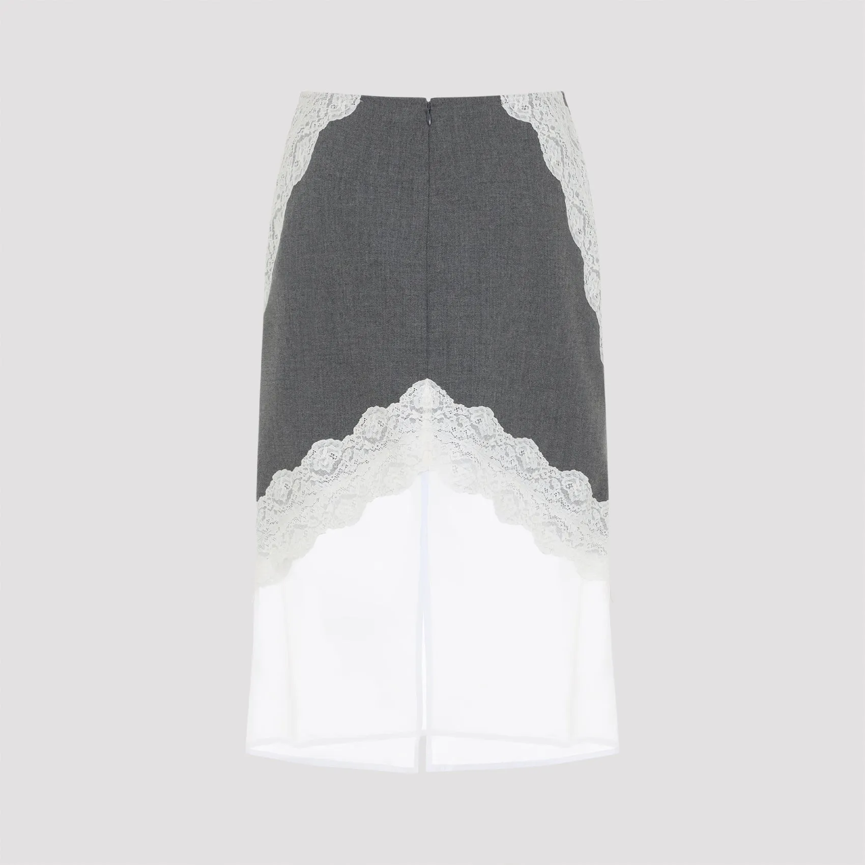GRAY WOOL SKIRT sold by Lord & Taylor product image thumbnail 4
