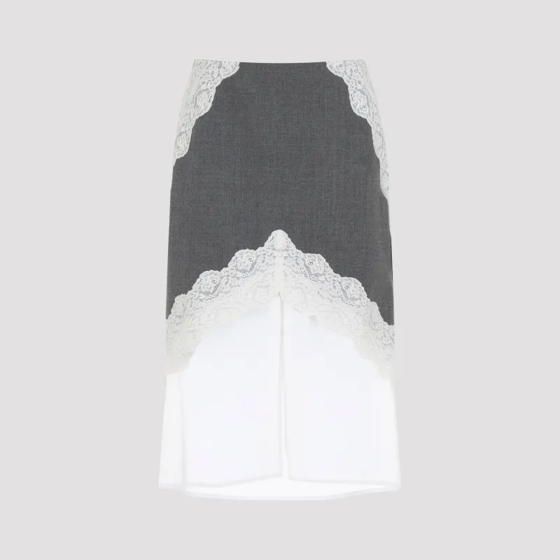 GRAY WOOL SKIRT sold by Lord & Taylor