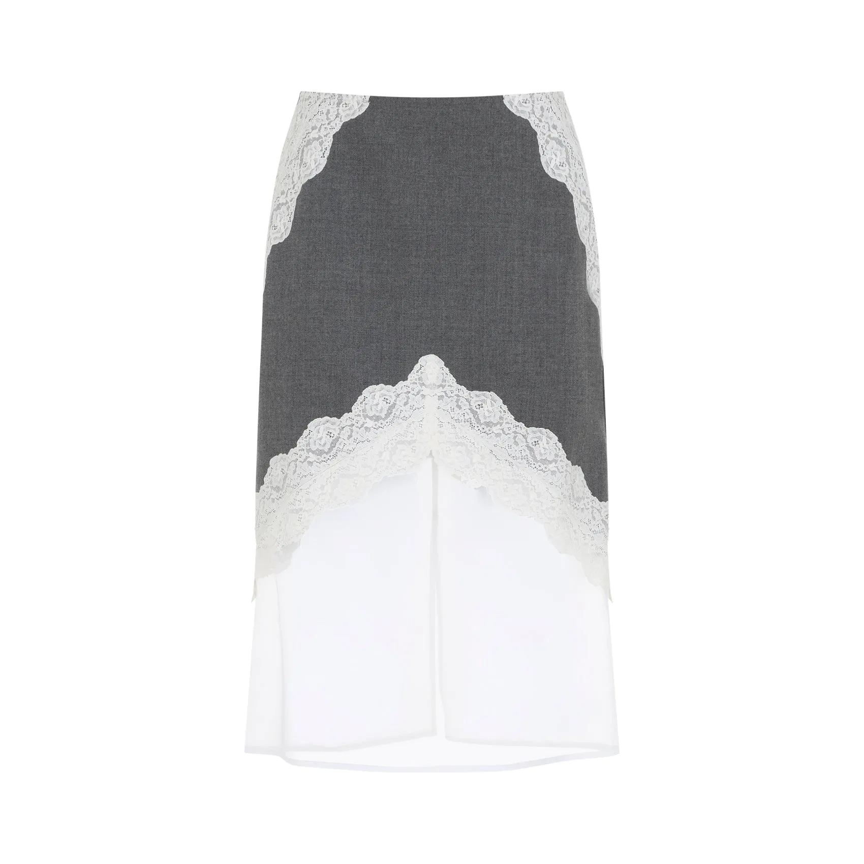 GRAY WOOL SKIRT sold by Lord & Taylor product image thumbnail 2