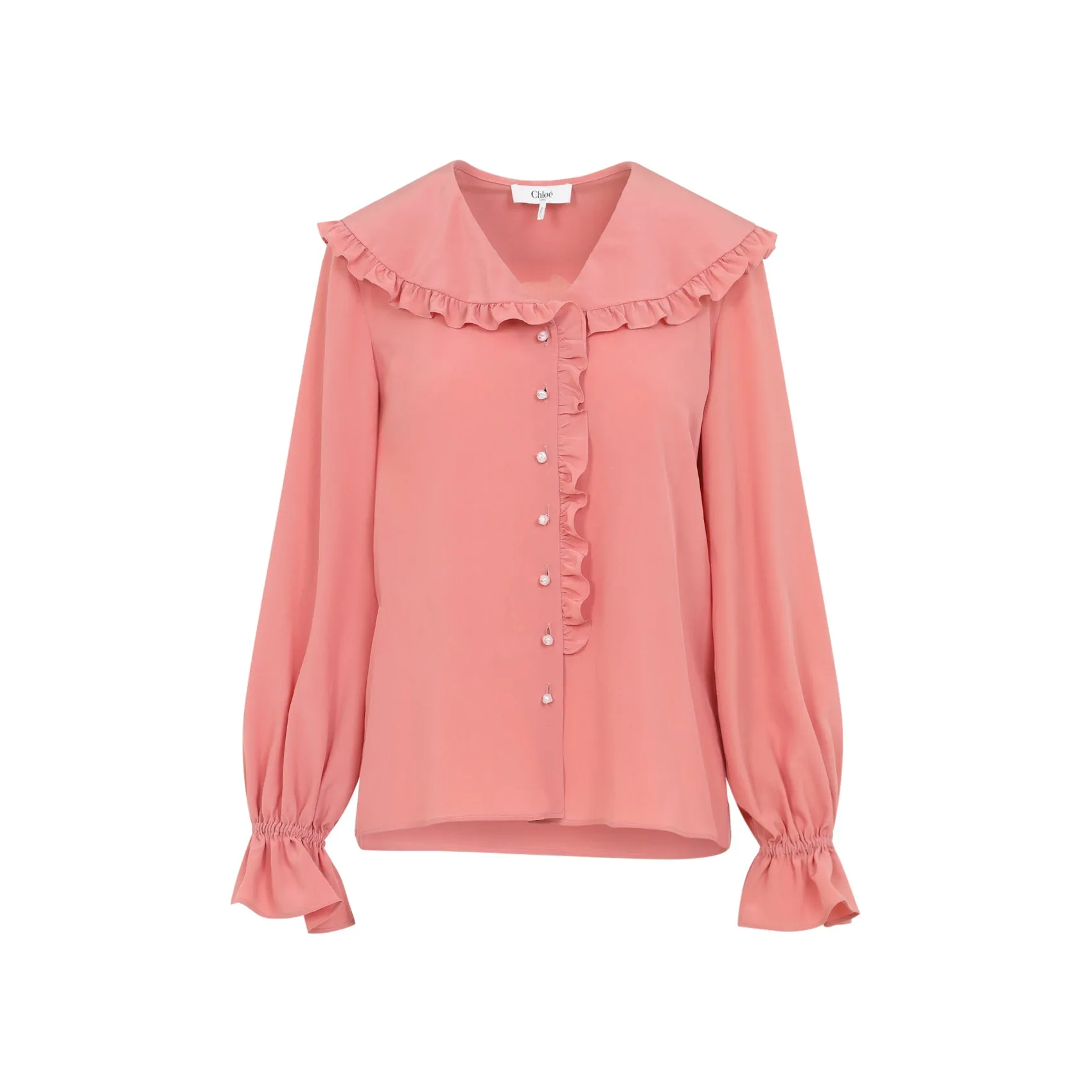 PINK SILK BLOUSE sold by Lord & Taylor product image thumbnail 2