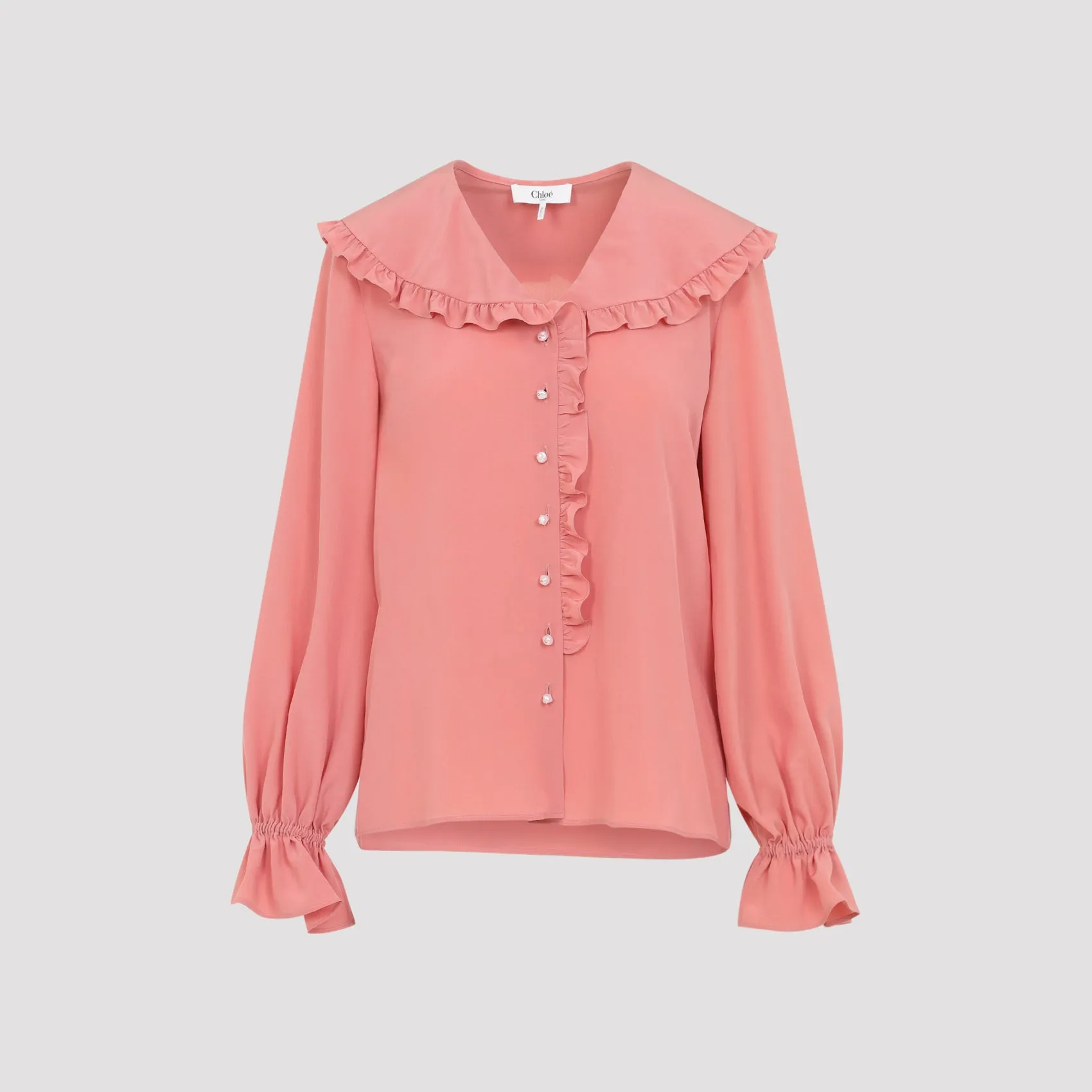 PINK SILK BLOUSE sold by Lord & Taylor product image thumbnail 3