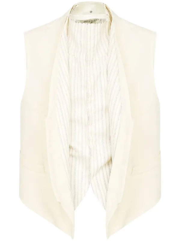 CREAM WOOL VEST sold by Lord & Taylor