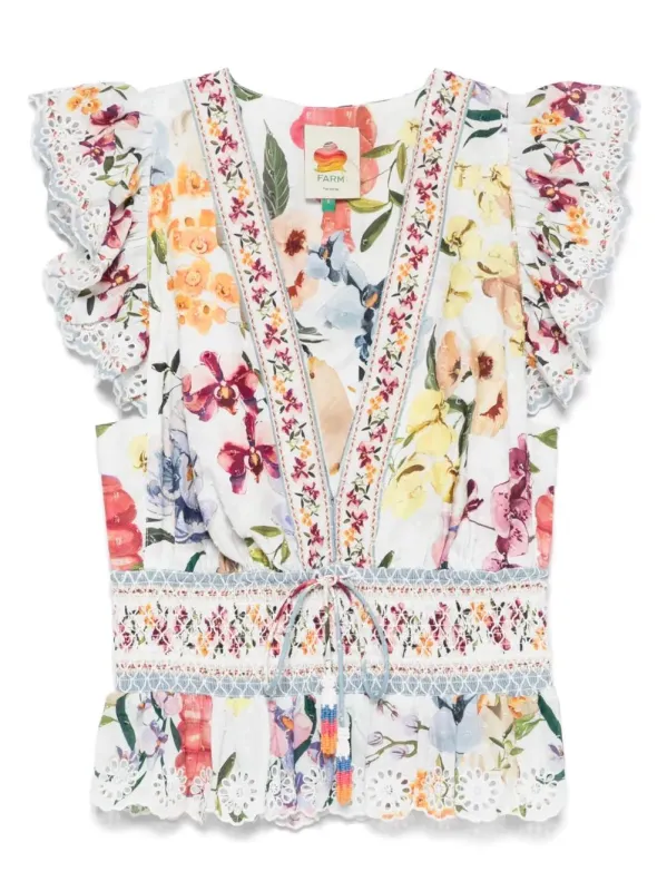 PRINTED COTTON BLOUSE sold by Lord & Taylor