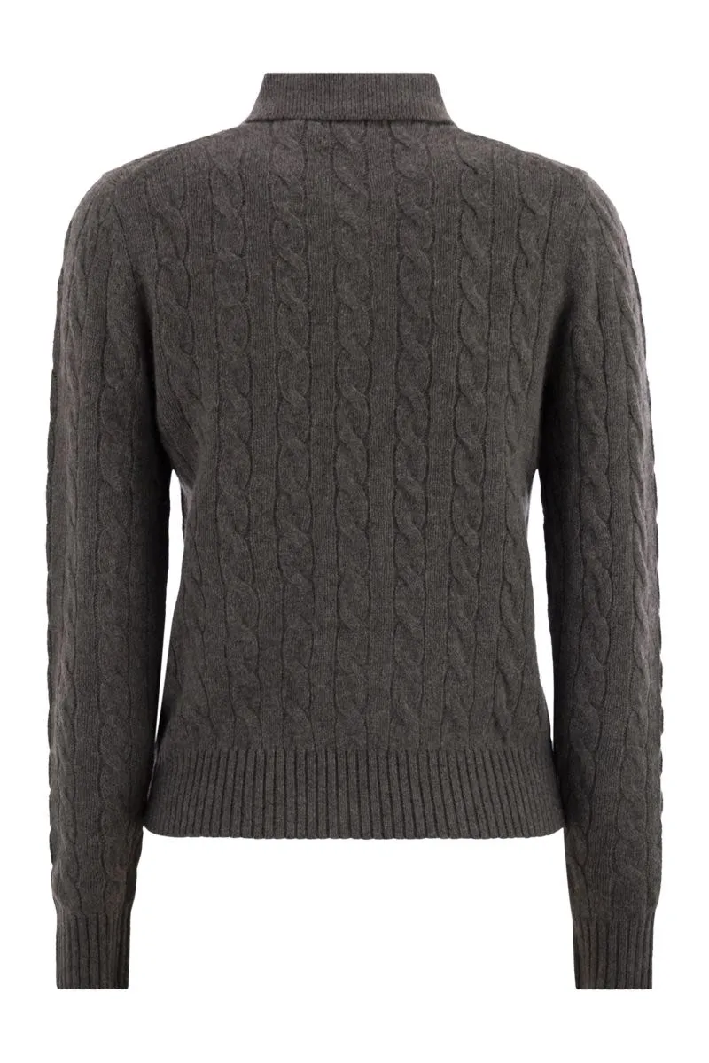 CABLE-KNIT POLO SHIRT sold by Lord & Taylor product image thumbnail 2